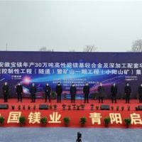 總投資148億、年產4000萬噸 安徽寶鎂項目迎來“里程碑”節點！