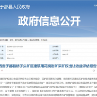 評估1.4元/噸！江西又有儲量超億噸砂石大礦出讓